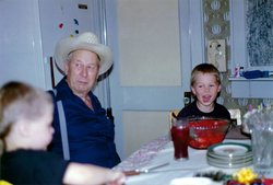 Grandpa’s birthday with Bryan and Andy (1989)
